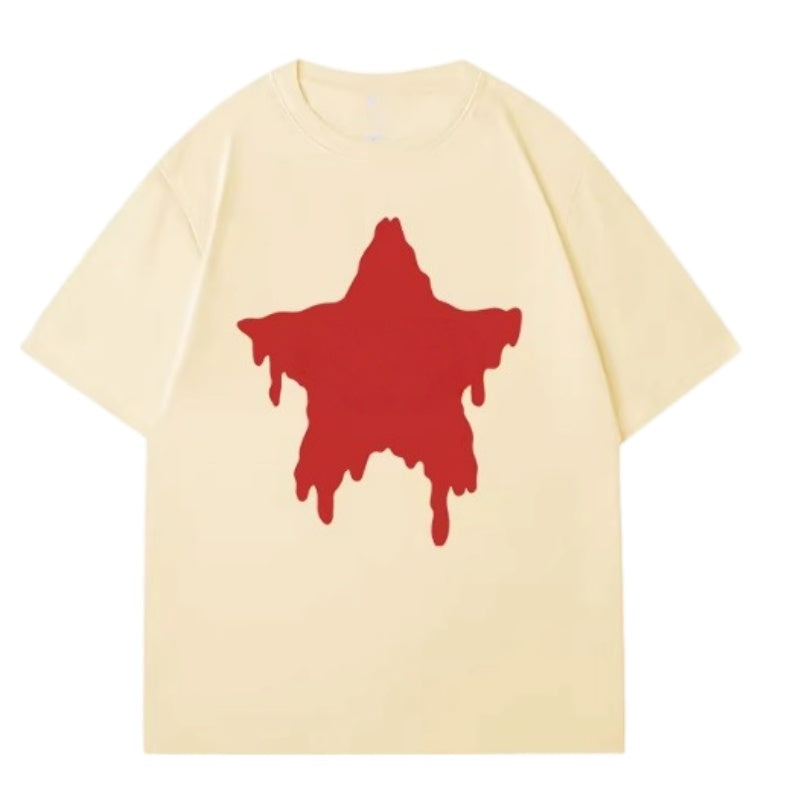 Street-Style Graffiti Star T-Shirt